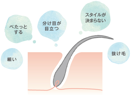 皮脂が詰まった頭皮