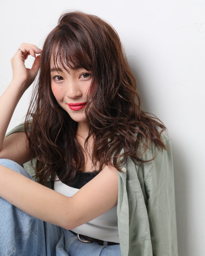 ダメージレスなダスティピンクカラー 新川 翔平(JUe Hair Design)