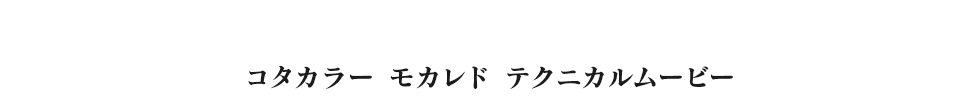 コタカラー モカレド テクニカルムービー